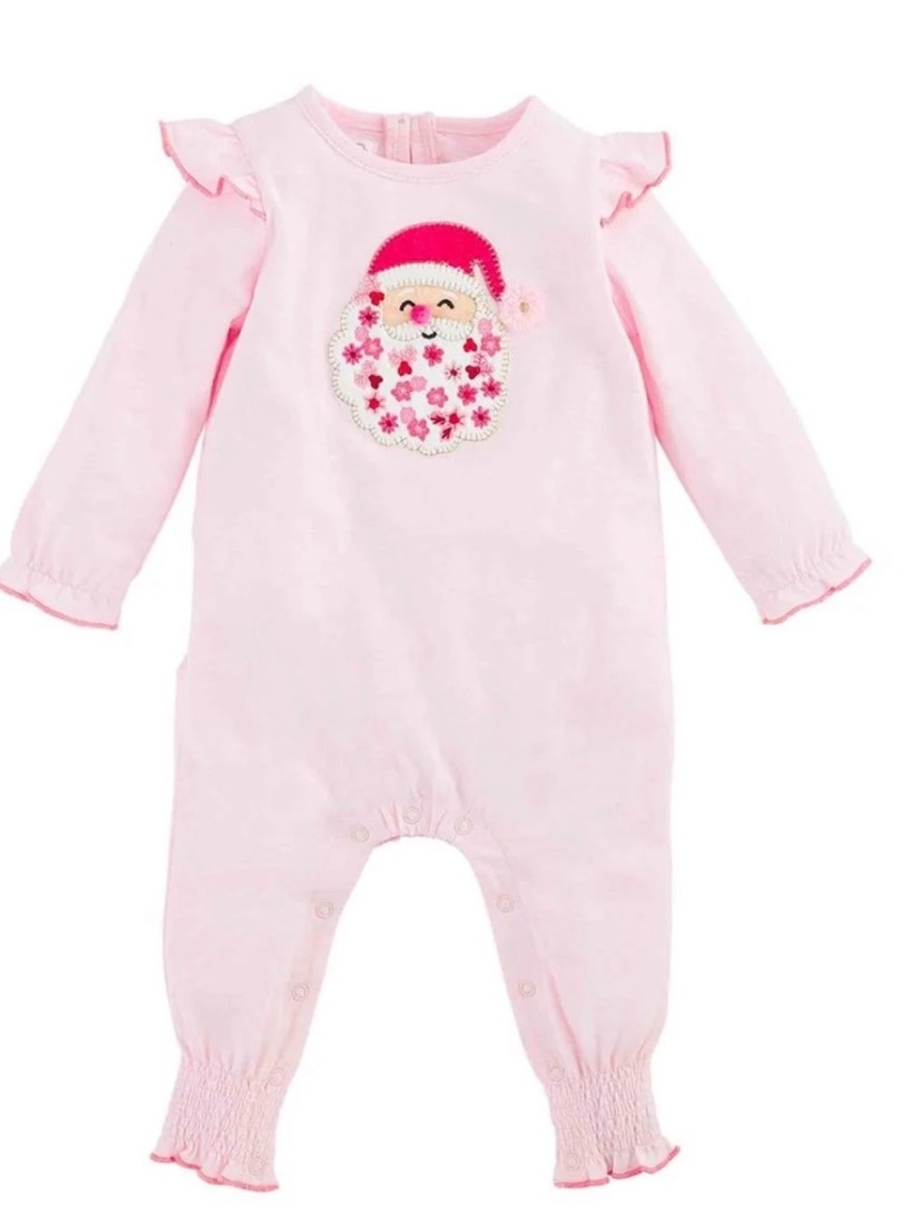 Mud Pie Pink Santa Romper